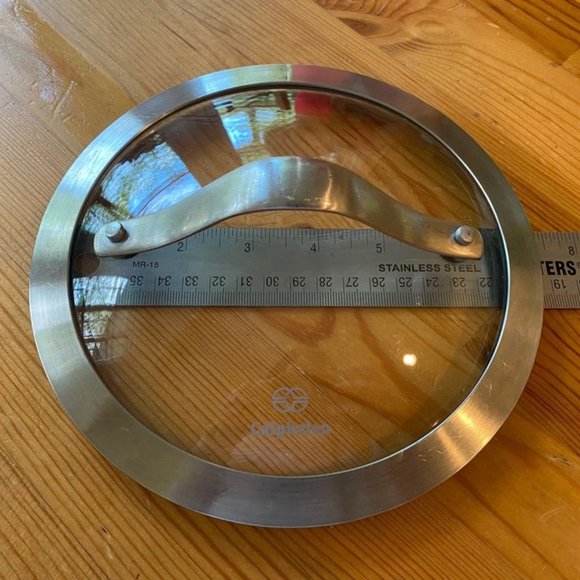 Calphalon 7 Inch Diameter Stainless Steel Glass Lid (2) - Picture 3 of 3